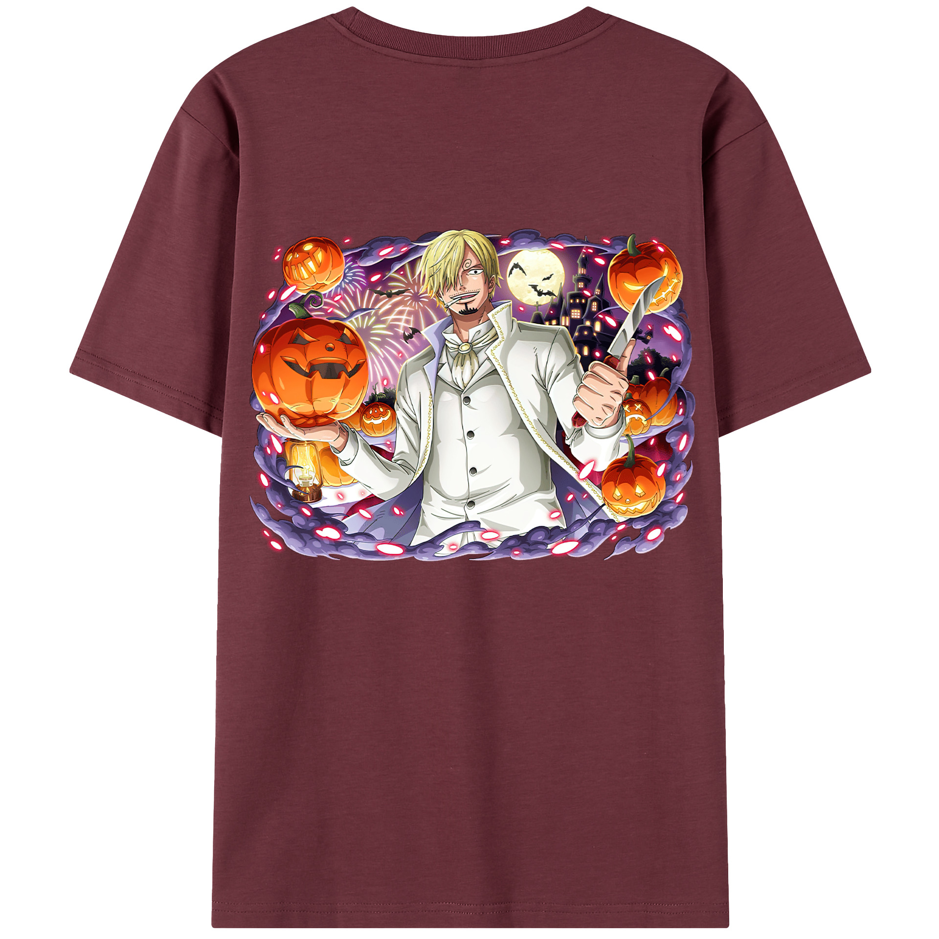 ワンピース サンジ ONE PIECE Sanji 綿100％半袖Tシャツ（背面プリント）